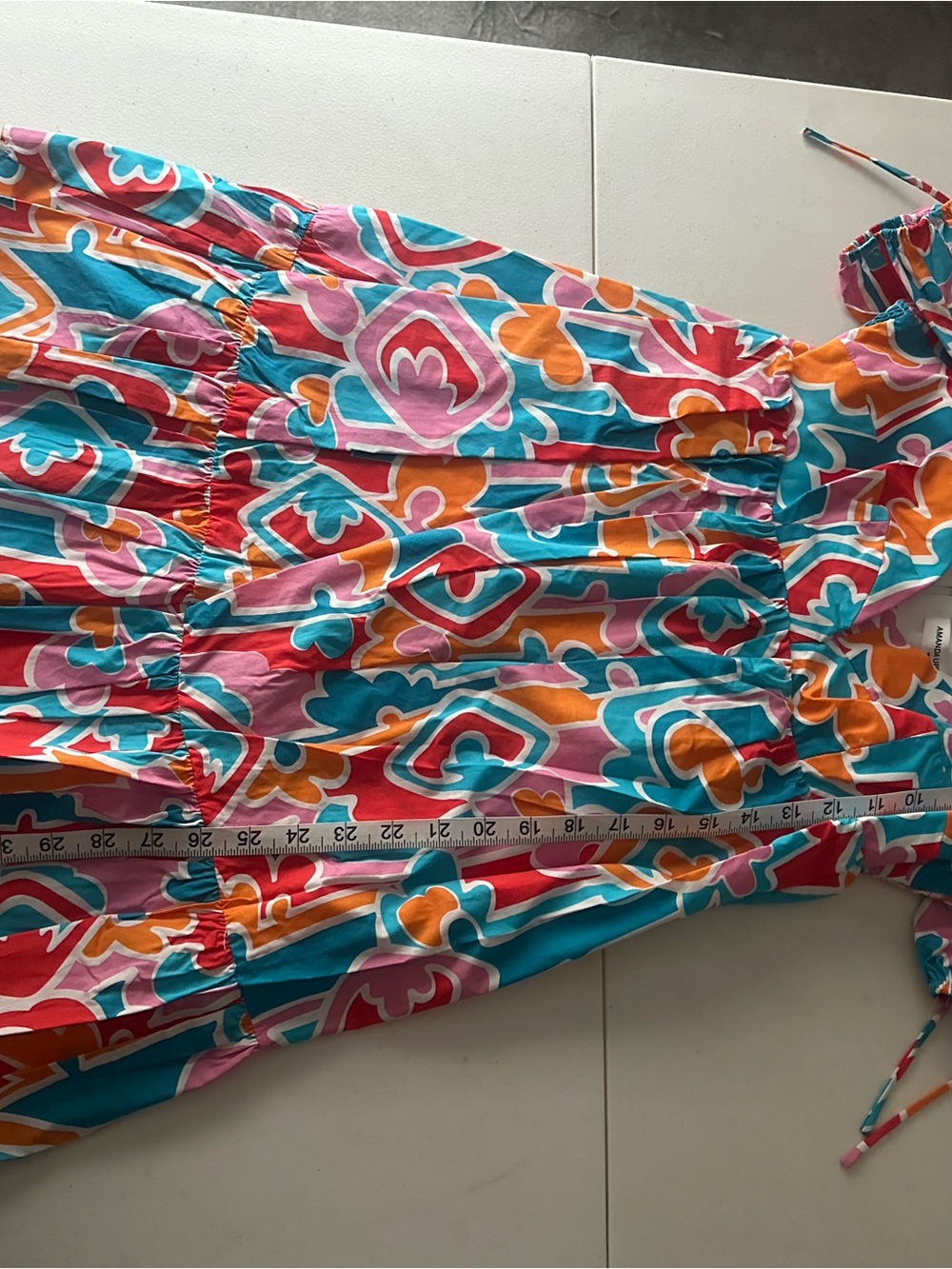 Amanda Uprichard Sicily Mini Dress in Miami Colorway NWT M - Picture 10 of 14